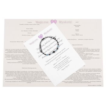 Bransoletka celebrytka czarny TURMALIN JADEIT HEMATYT ochrona i odwaga